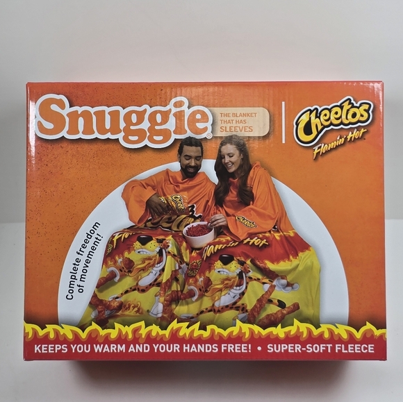 Cheetos Flamin' Hot Snuggie Blanket With Sleeves Nwt - Picture 1 of 5